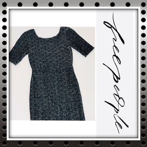 FREE PEOPLE Short Sleeve Stretch lined mini dress